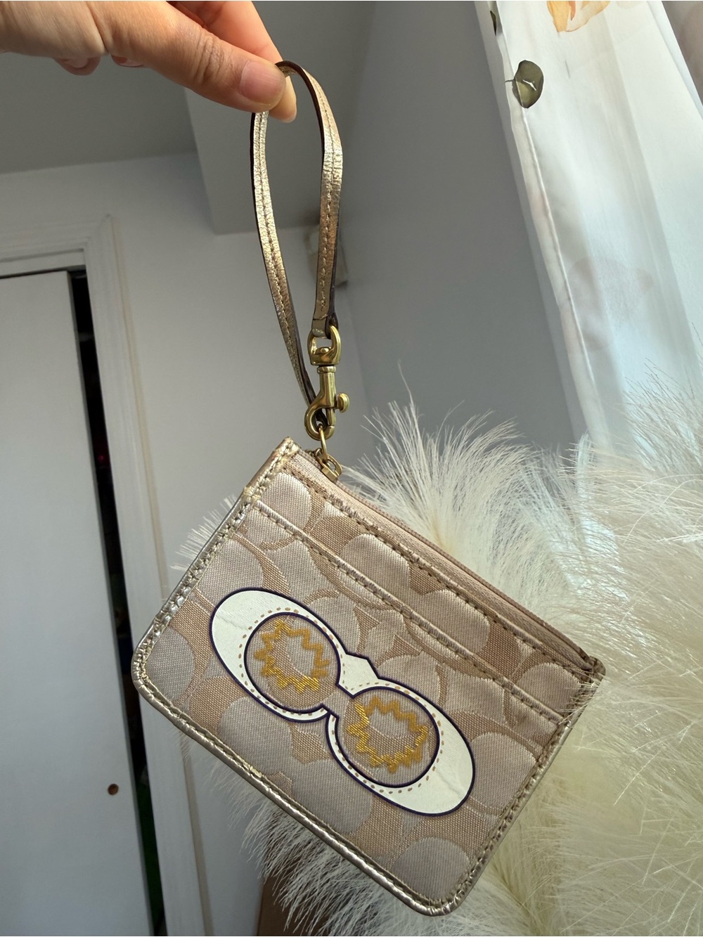 Vintage Coach Poppy Signature C Sunglasses Mini Skinny ID Card Case